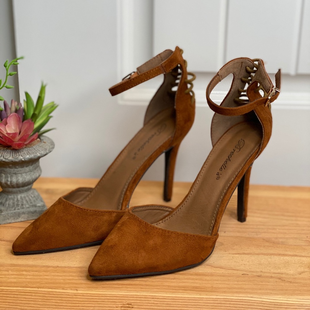Cute Suede Strapped Heel